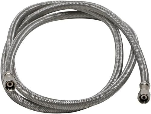 1/4'' x 1/4'' Compression x 60'' Braided Stainless Steel Ice Maker Connector Water Line