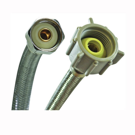 3/8'' Compression x 7/8'' Ballcock x 20'' Braided Stainless Steel Toilet Connector