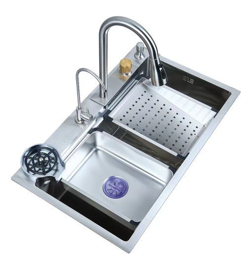 30" x 18" x 8.5" Stainless Steel Sink Kit with Accessories