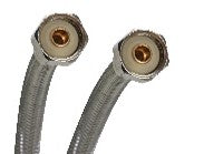 1/2" x 1/2" Braided Stainless Steel Faucet Connector 20"