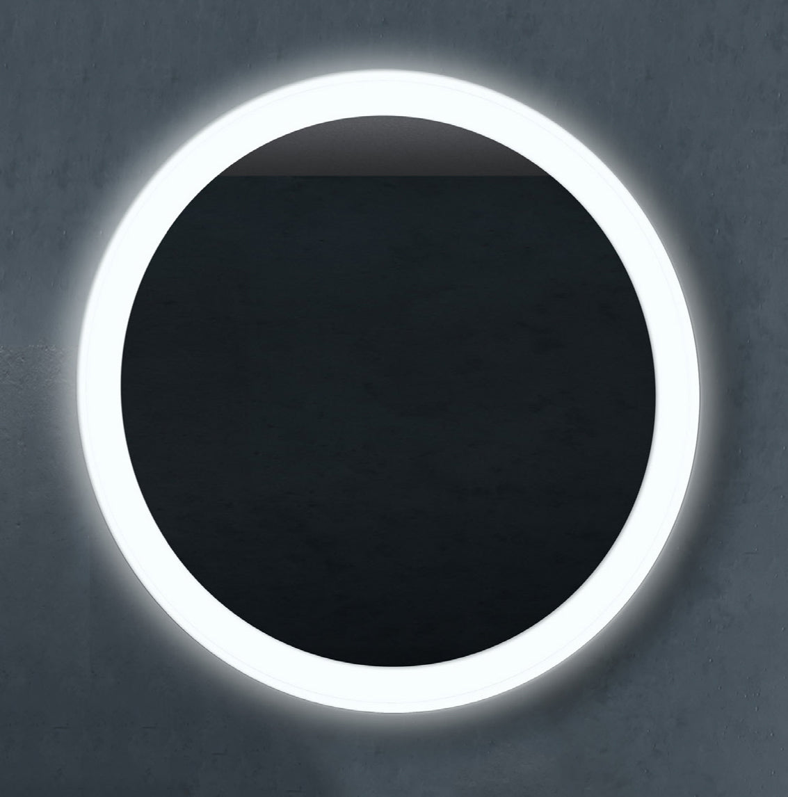 Round LED Mirror 24x24" 3000K,4000K,6000K Lum Dimmable Touch Switch Dual Voltage 110-220V