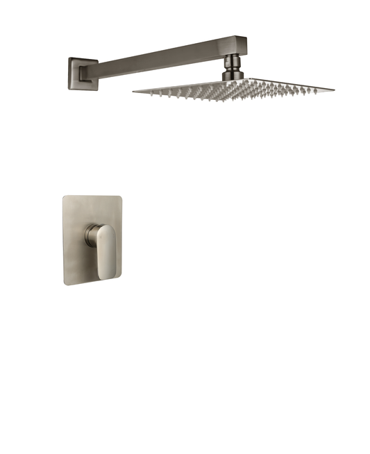 Shower valve set Gunmetal color, include shower arm and shower head
