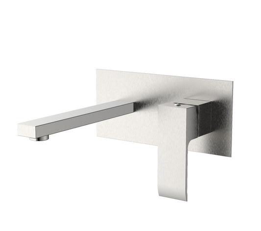 Wall Mounted Faucet Brushed Nickel Finish