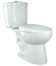 Two pice W.C toilet top push single flush, Size: 73*43*84cm