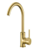 Single Lever Kitchen Mixer stainlees steel PVD gold finish