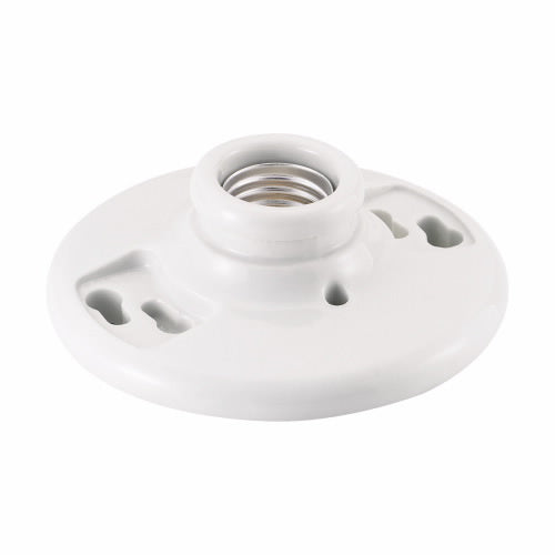 Eaton lampholder, 3.25 in, Medium base, White, Porcelain, 250V, 660W