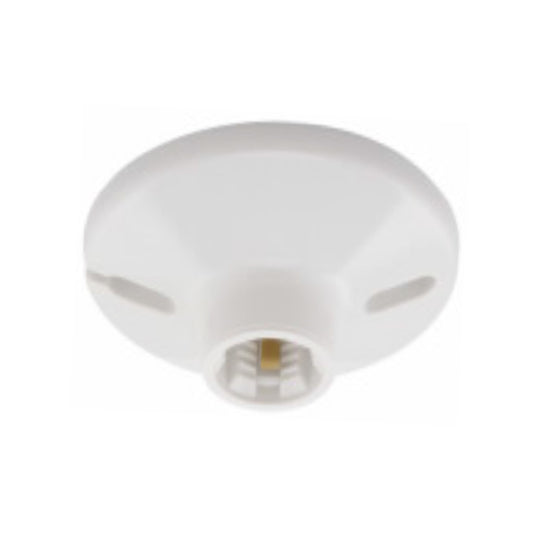 Eaton lampholder, Keyless switch, #14-10 AWG, Medium base - White