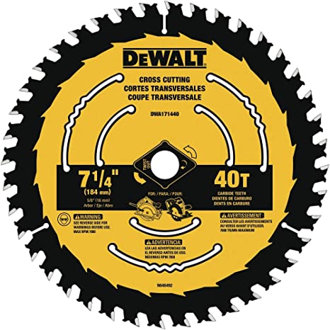 7-1/4-IN 40T Circular Saw Blades, BLISTER