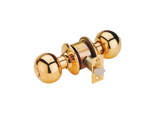 Poslished Brass Entry Knob Lock