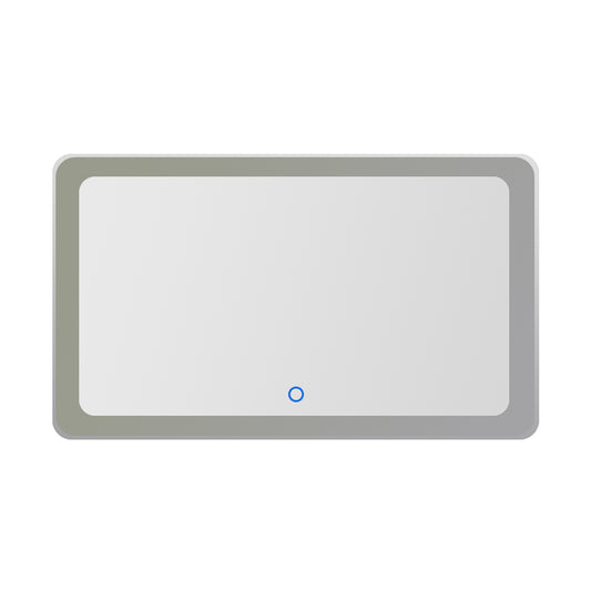 Rectangle LED Mirror 47-1/4"x27-5/8'' 3000,4000,6000K Lum Dimmable Touch Switch Dual Voltage110-220V
