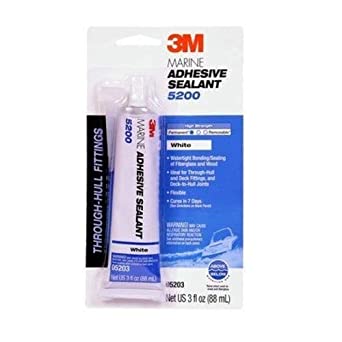 3M™ Marine Adhesive Sealant 5200, PN05203, White, 3 oz Tube