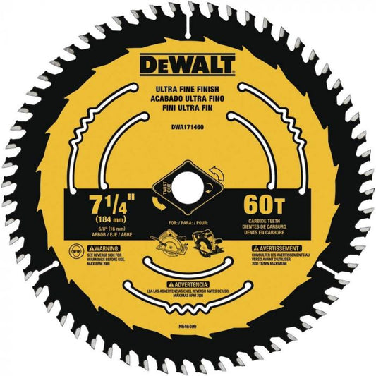 7-1/4-IN 60T Circular Saw Blade, BLISTER
