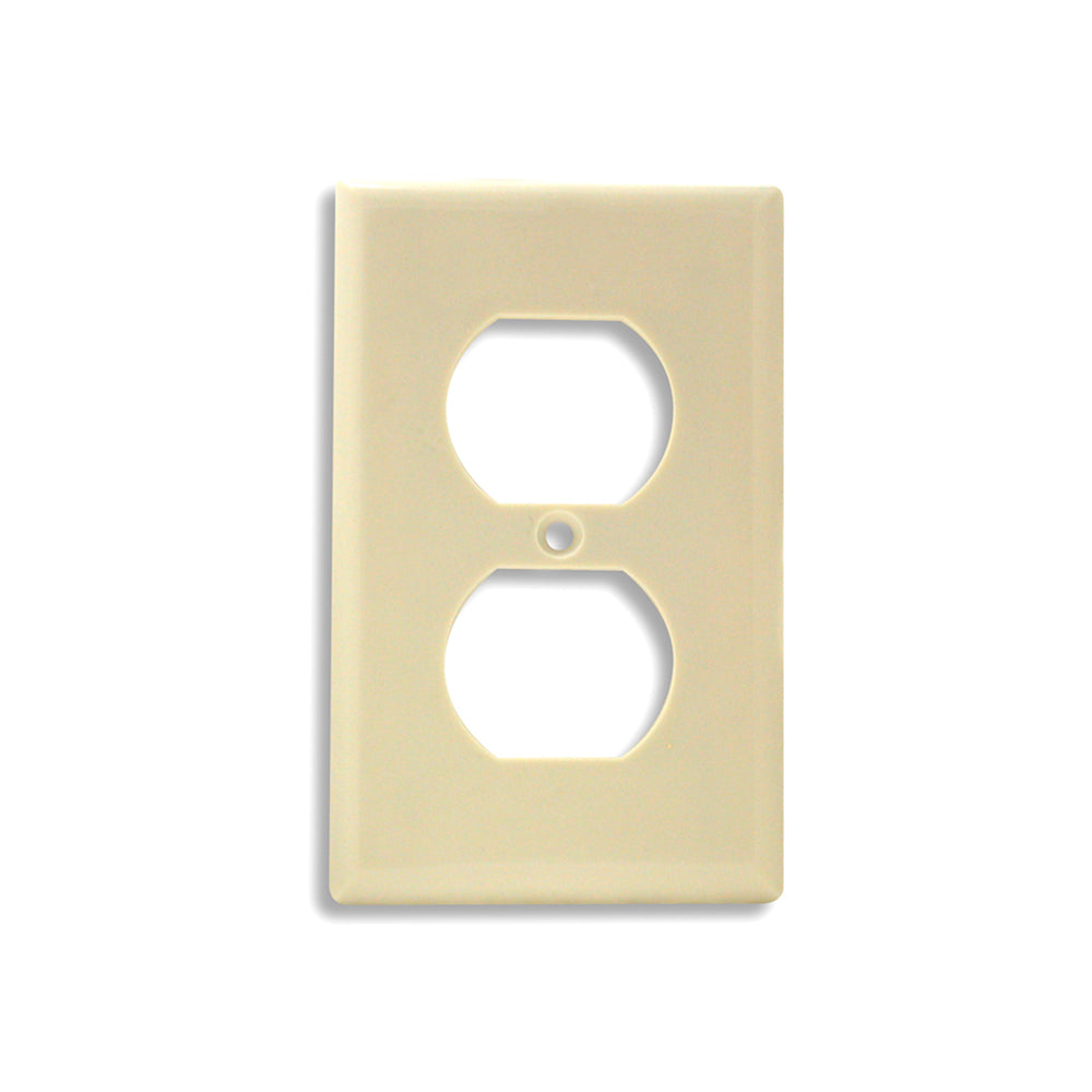 Duplex Outlet Wall Plate Ivory SUNICO