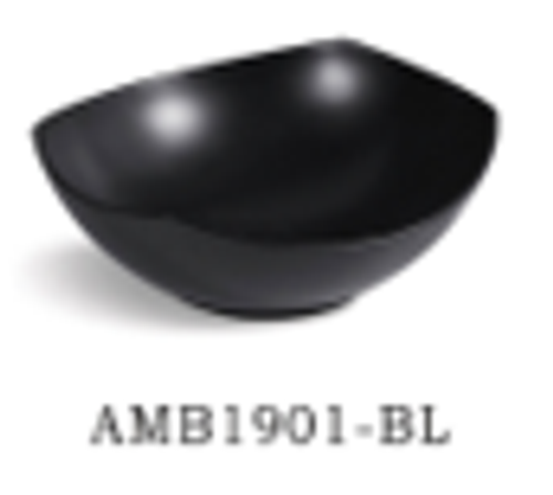 16 x 15 x 6" Matte Black Oval Basin