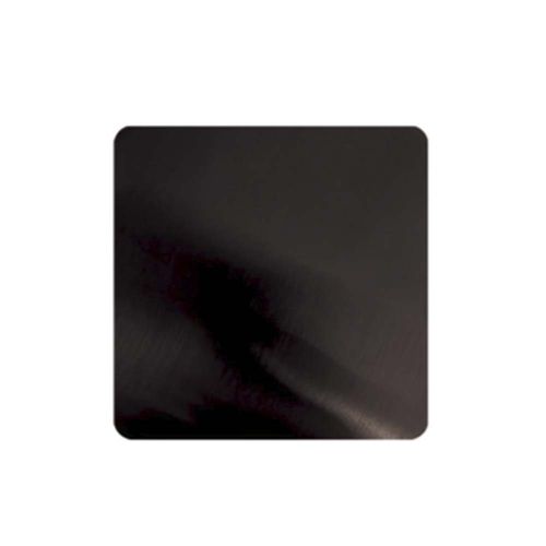 Squared cover for basin strainer Matte Black Color