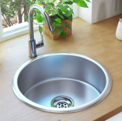 Round sink soft satin 43 cm x 17 cm