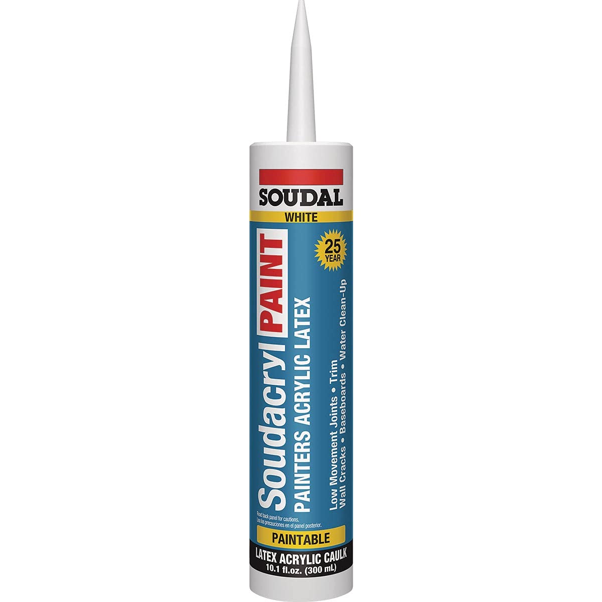 Acrylic Latex Caulk, White, 10.1 fl. oz. Soudal – SUNICO