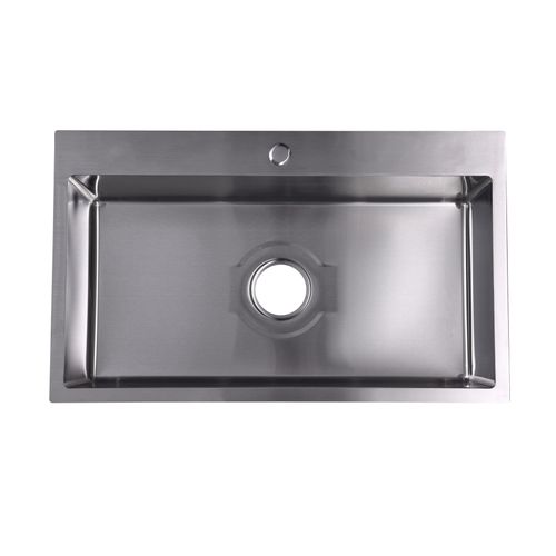 30" x 18" x 8" Stainless Steel Sink with Drainer System.