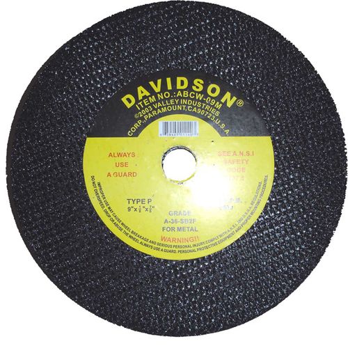 Cut-Off Wheel Disc, Metal, 9" X 1/8" X 7/8"