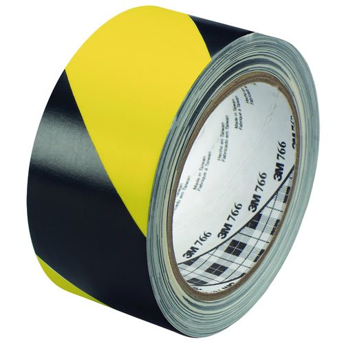 3M Safety Stripe Warning Tape, Black/Yellow, 2 in x 36 yd