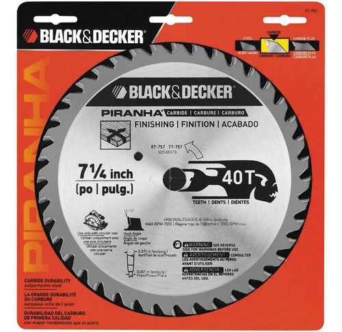 7-1/4" Saw Blade, 40 DT