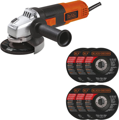 4-1/2" ANGLE GRINDER 820W + 6 DISCS