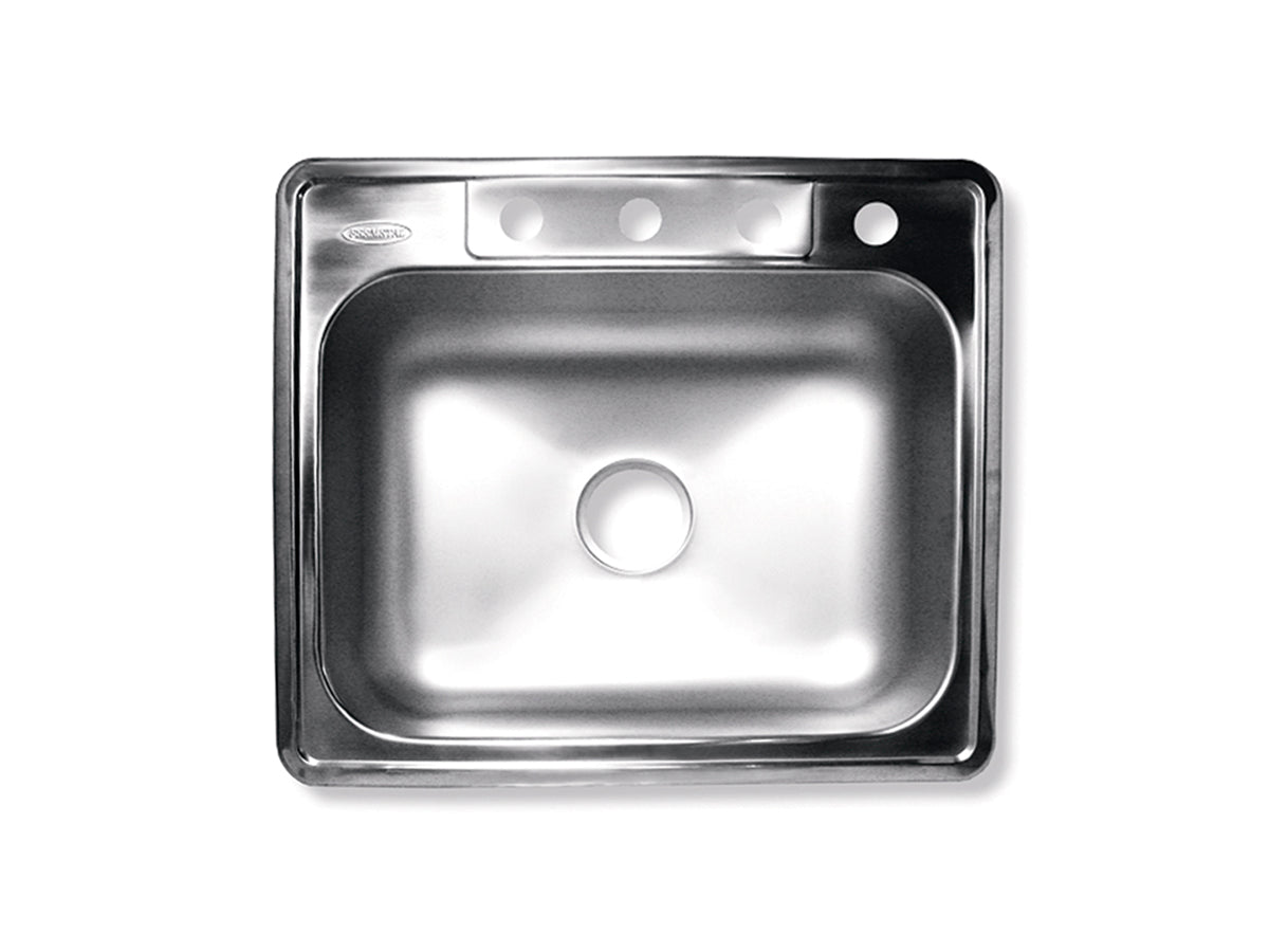 25" x 22" x 6" Top mount Sink