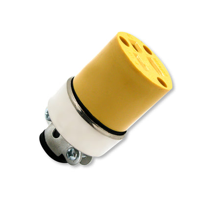 15 Amp 125-Volt 3 Wire Yellow Vinyl Connector