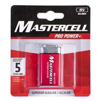 9V MASTERCELL ALKALINE BATTERY