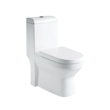 Deluxe One-Piece Sanitary Dual-Flush S-Strap