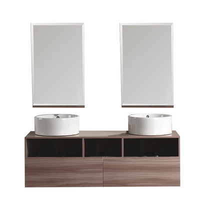 MDF 47-1/4*20*20-1/8" dark cedar color bathroom vanity set