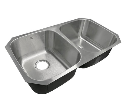 32" x 18.5" x 9" Undermount Stainless Steel Sink