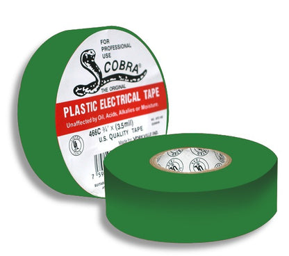 Electric Tape 3/4 x 60'  Cobra, Green