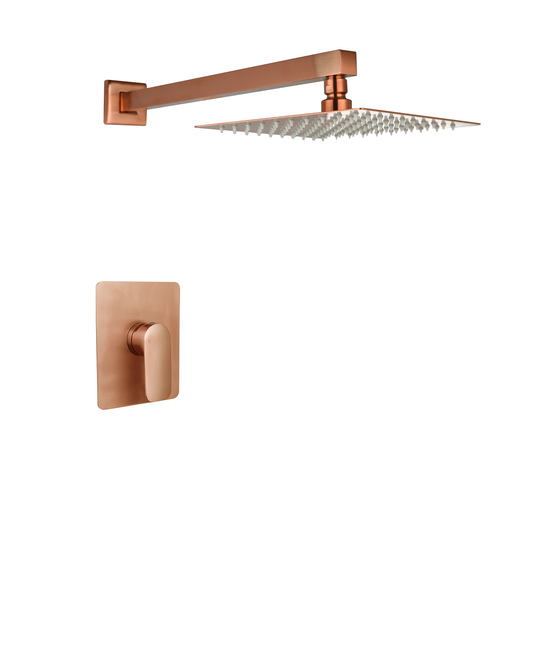Shower valve set Rose Gold color, include shower arm and shower head