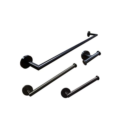 4 pcs bath accessories set Matte Black Color – SUNICO