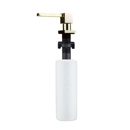 Squared soap dispenser brush nickel finish, reservoir holds 500ml