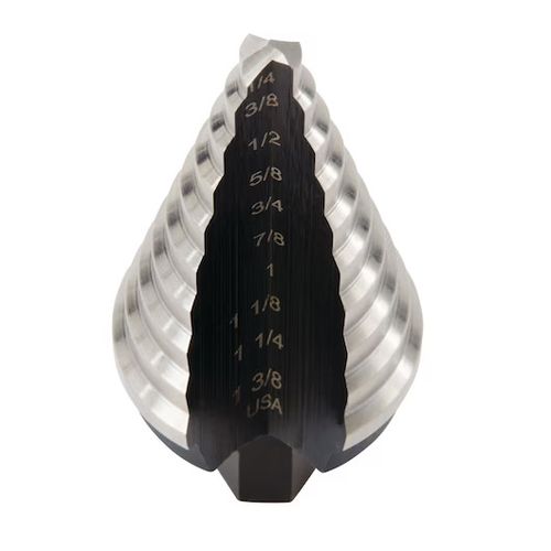 UNIBITA 1/4"-1-3/8" High Speed Steel Fractional Step Drill Bit #5