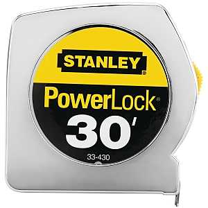 PowerLock Rule Tape 30Ft x 1In Metal Case