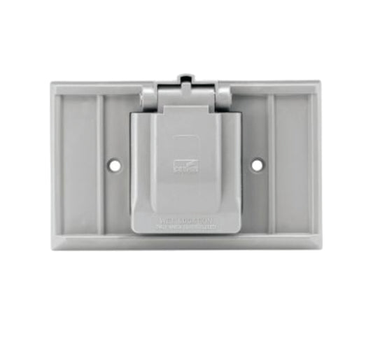 Non-Metallic Gray 1-Outlet Weatherproof Electrical Outlet Co