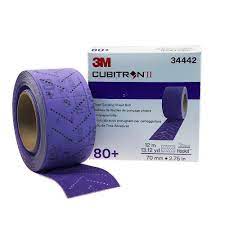 Cubitron™ II Hookit™ Clean Sanding Sheet Roll, 80+ grade, 70 mm x 12 m