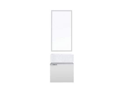 PVC 17-3/4"x12-5/8"x21-5/8" White Color Bathroom Vanity Set