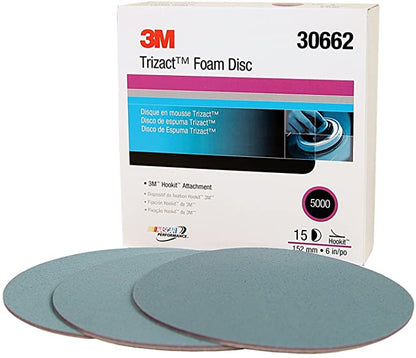 3M™ Trizact™ Hookit™ Foam Disc, P5000, 6 in