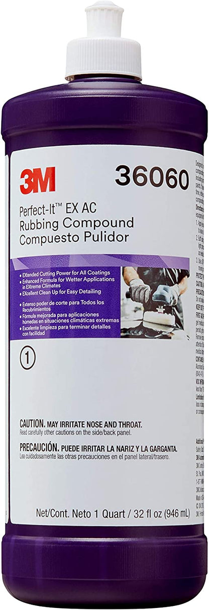 3M™ Perfect-It™ EX AC Rubbing Compound, 1 qt (32 fl oz)
