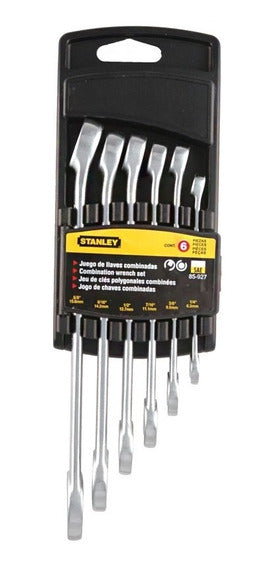 6 Piece Metric Combination Wrench Set SAE