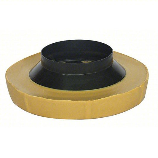 Wax toilet ring with flange