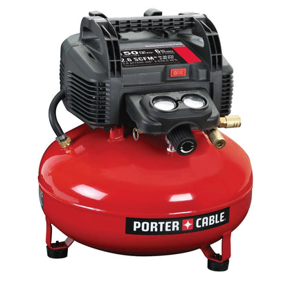 Air Compressor 0.90 HP,115VAC,6 gal.Portable Electric Oil-Free