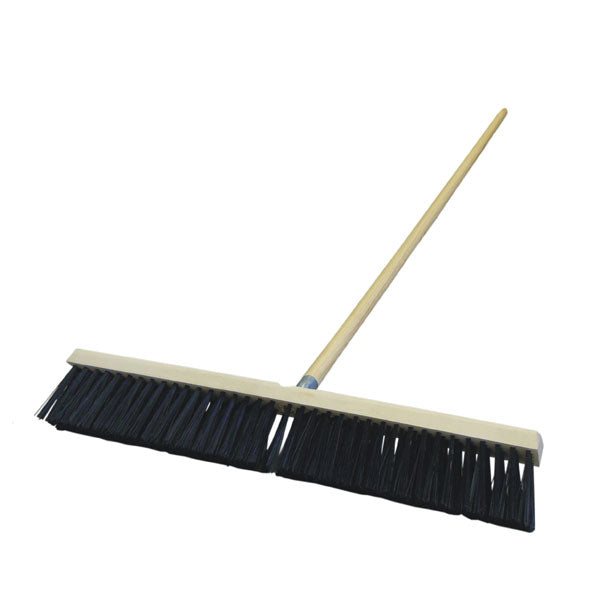 24" Push Broom, PP Bristiles, 60" USA Wood Handle
