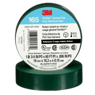 Temflex™ Electrical Tape - 3/4" x 60', Green