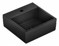 Square basin Q1 410x410x155mm black