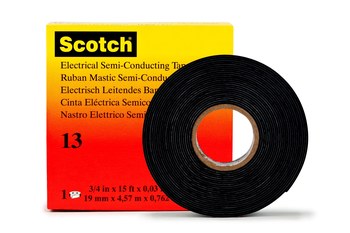 Scotch® Electrical Semi-Conducting Tape, 3/4 in x 15 ft